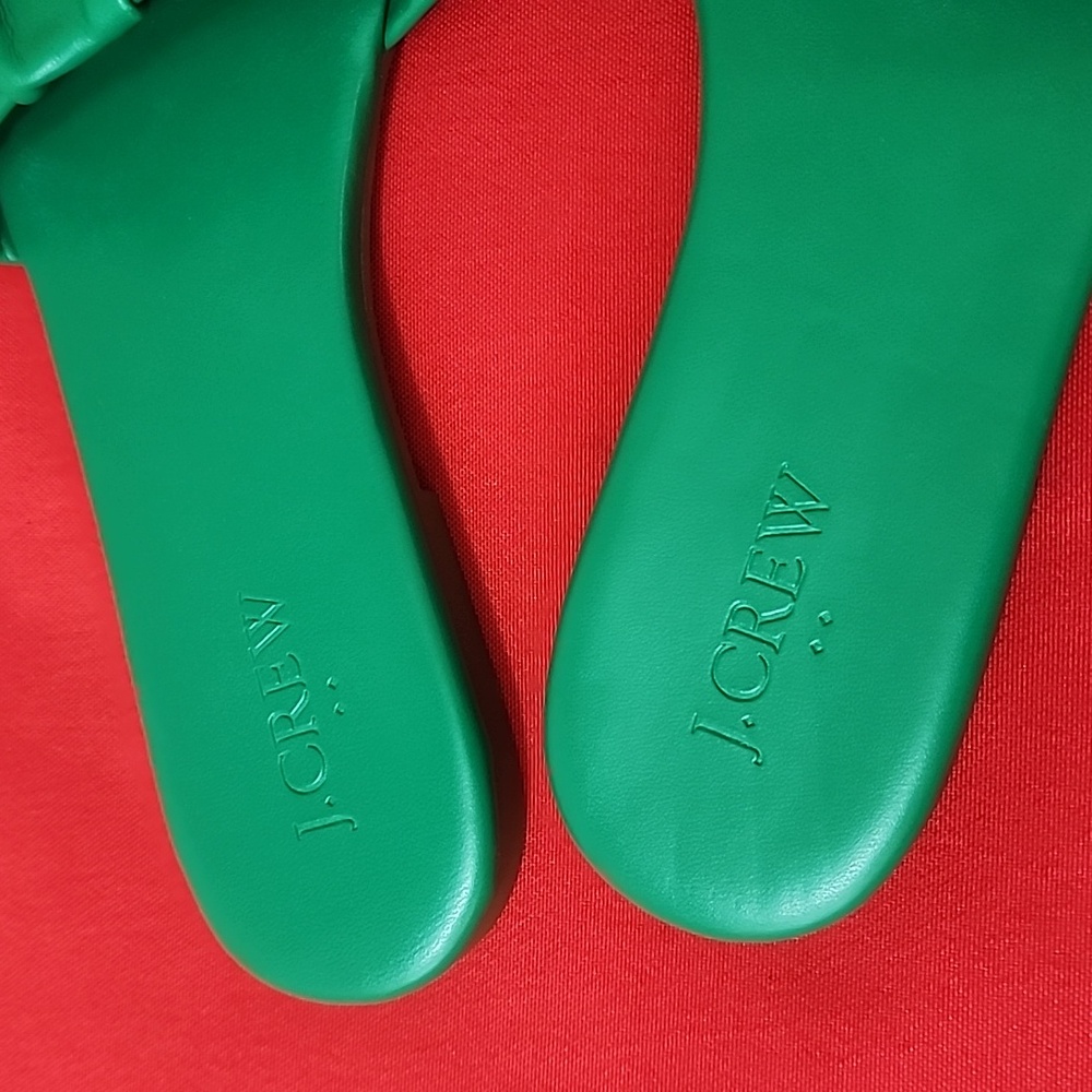 J. Crew Emerald Green Slide Sandals - Picture 8 of 8